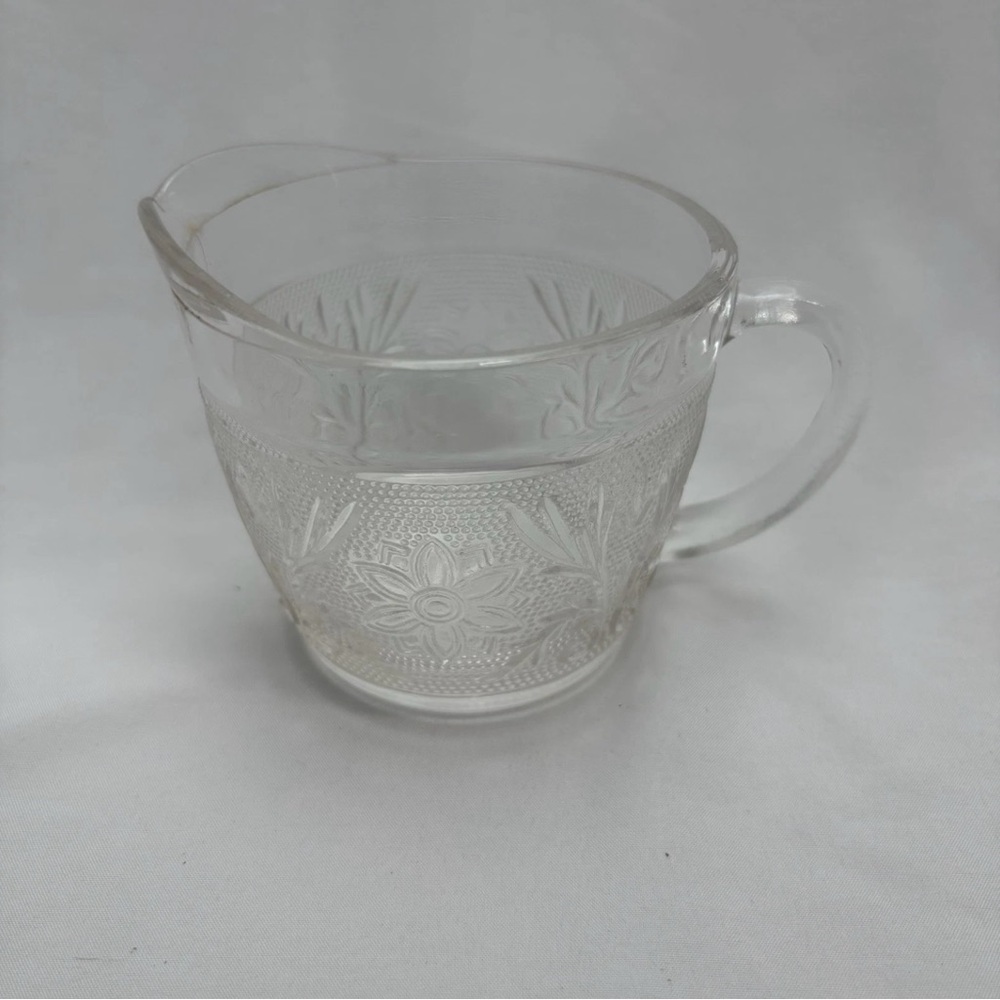 Vintage Anchor Hocking Creamer Clear Class